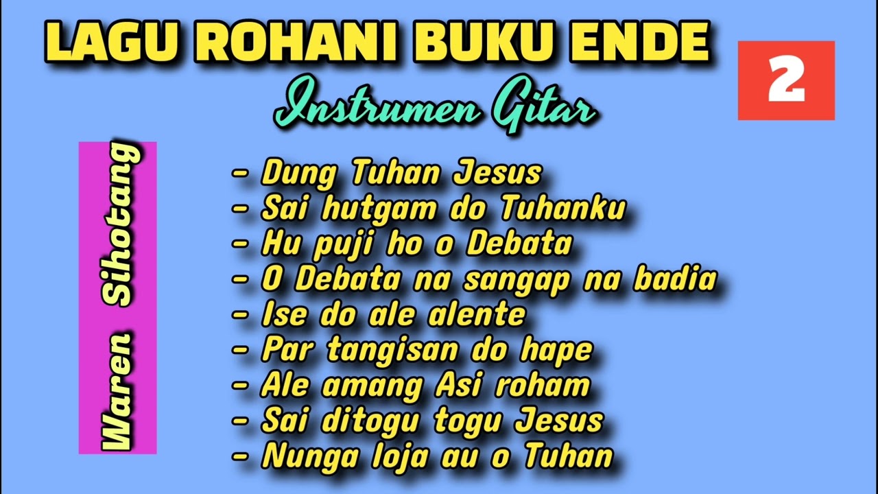 Instrumen Gitar - Lagu Rohani Buku Ende (Waren Sihotang) #2