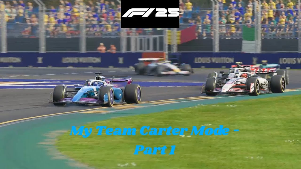 F125 My Team Carrer Mode Part 1: First Race, Red flags, close racing and points??!!