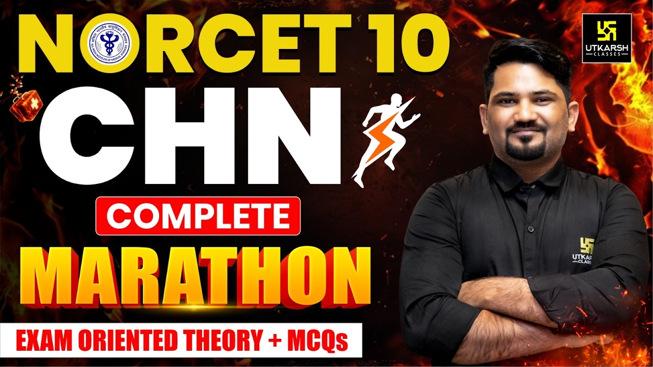 NORCET 10 Marathon | CHN All Programs NORCET 10 Preparation | Ashok Sir | Utkarsh Nursing Classes