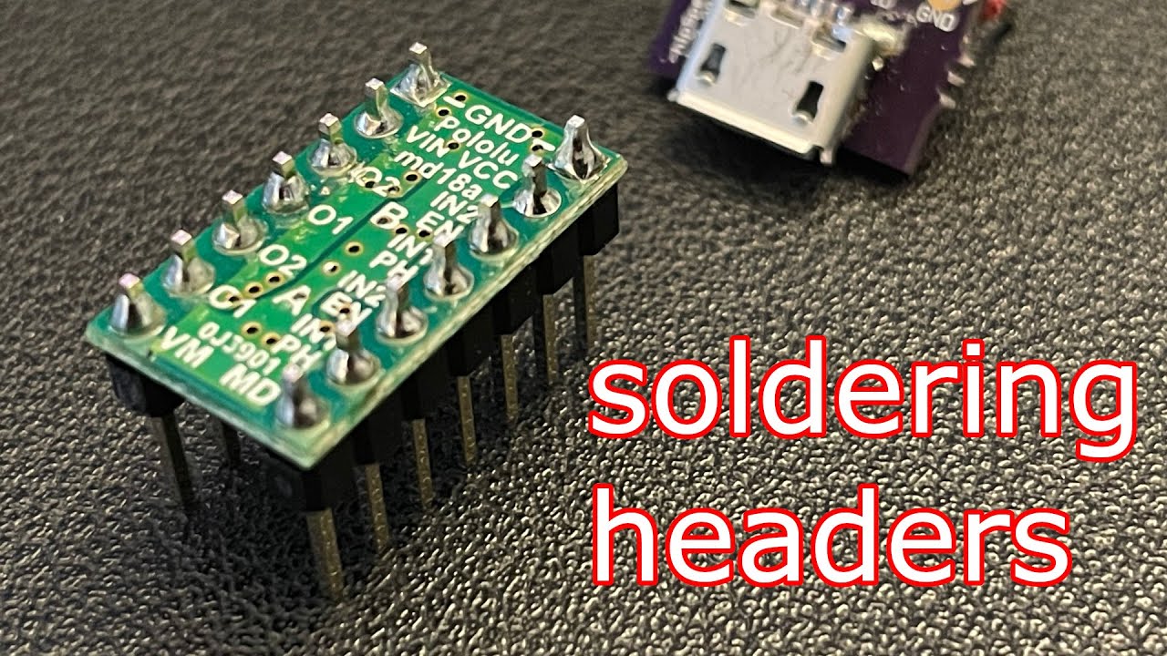 How to solder pin headers