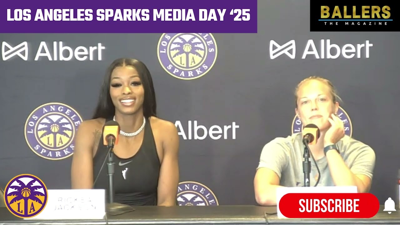 Rickea Jackson & Julie Allemand: Los Angeles Sparks Media Day | Interview | May 13, 2025