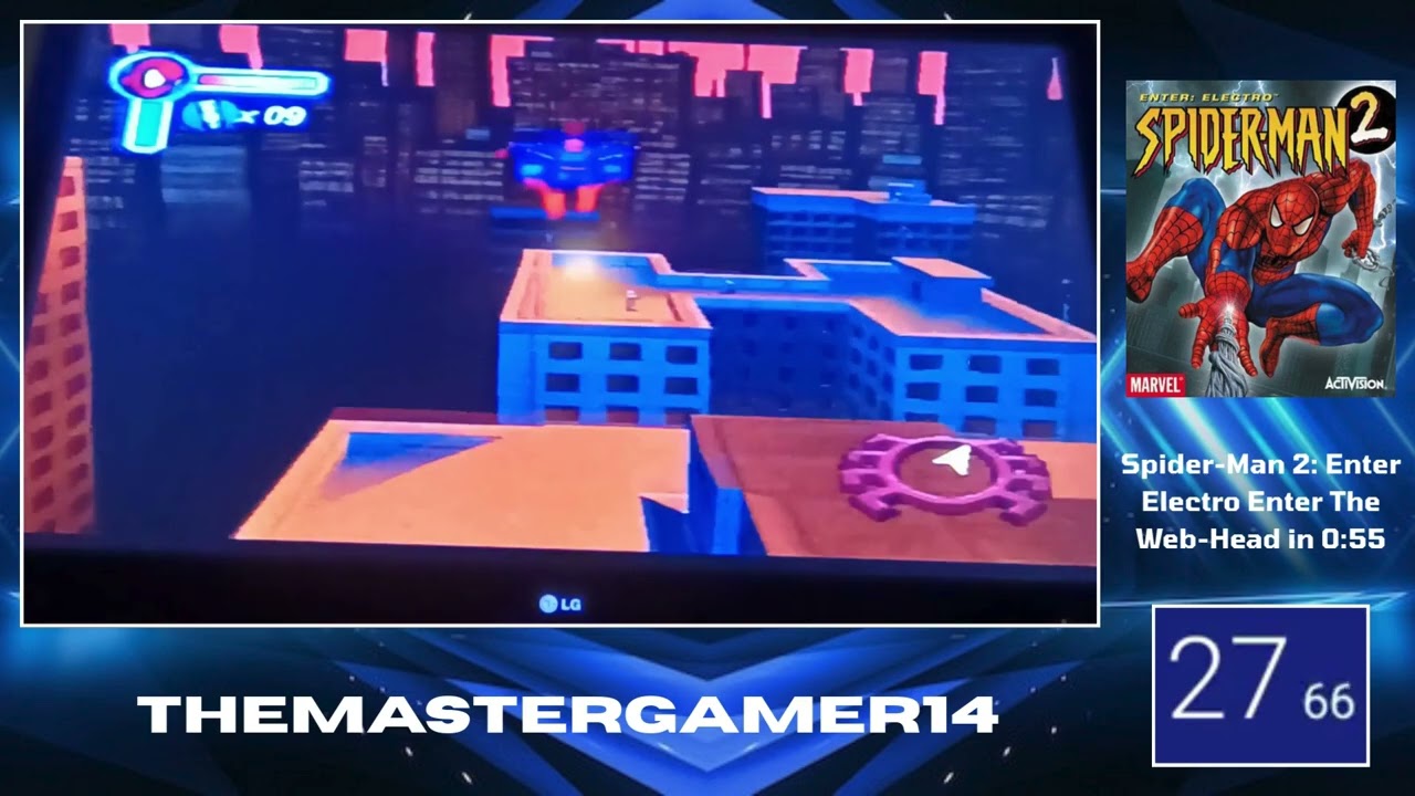 Spider-Man 2: Enter Electro (PS1) Enter The Web-Head Speedrun 0:55