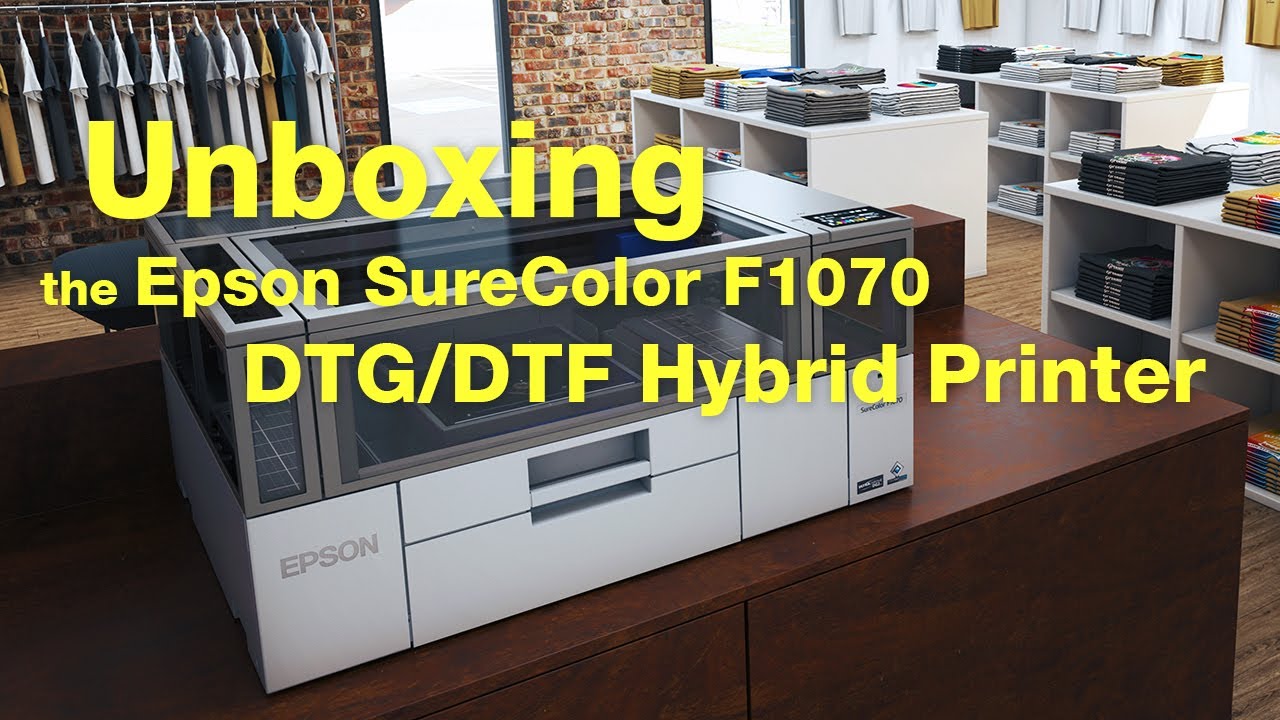 Unboxing the Epson F1070 DTG/DTF Hybrid Printer