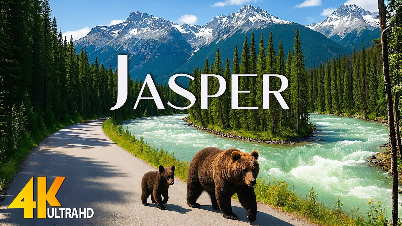 Jasper National Park 4K | Breathtaking Drone Views & Epic Cinematic Nature Music