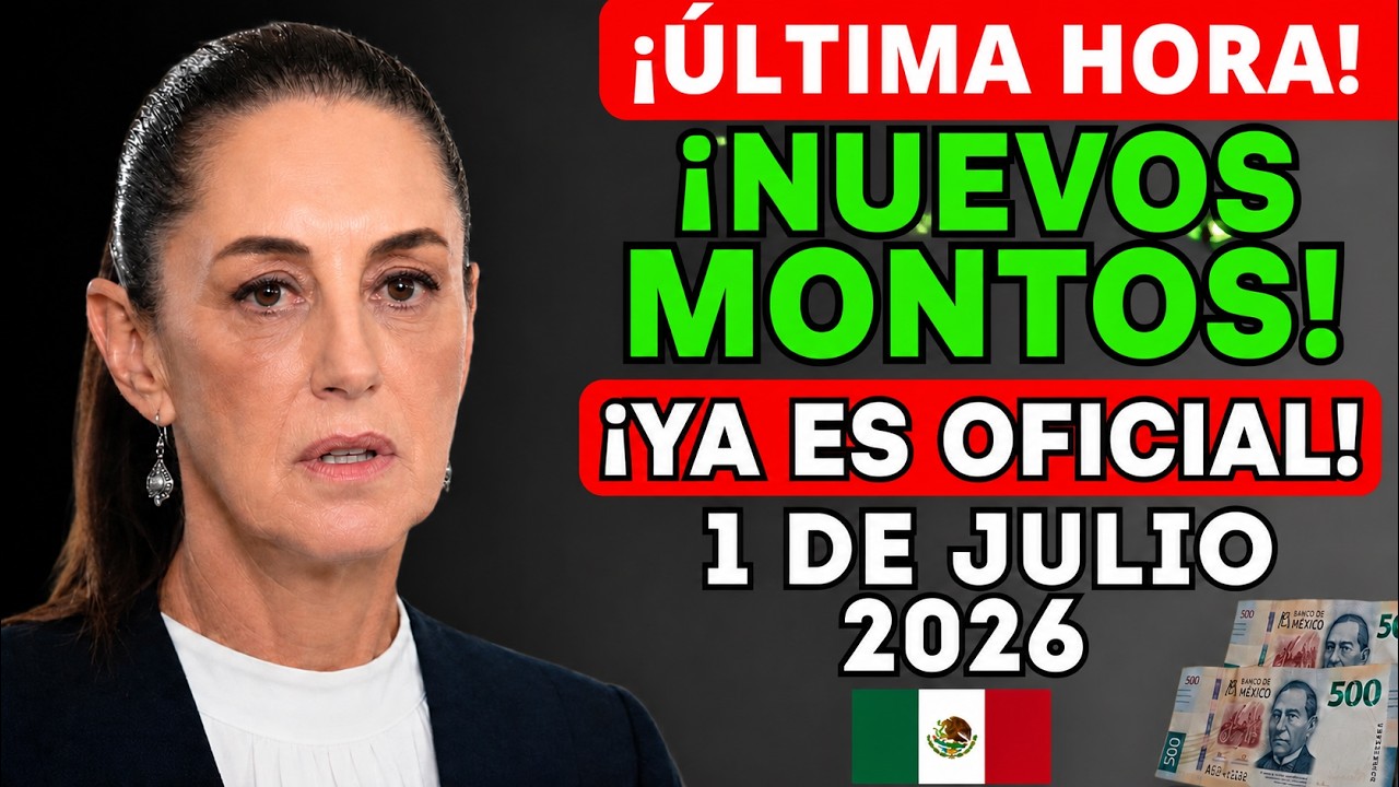 🇲🇽⚠️&iexcl;ATENCI&Oacute;N PENSIONADOS! Cambian las Pensiones en M&eacute;xico &ndash; El Gobierno Ya Revel&oacute; los Nuevos Montos
