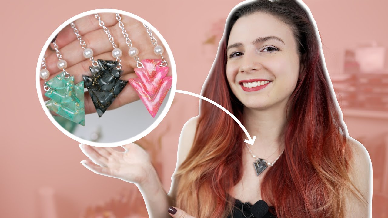 Polymer Clay Tutorial - Collier pierre précieuse 💎