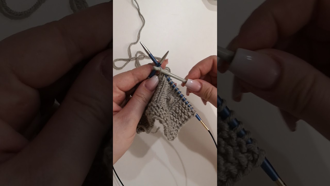 Knitting popcorn stitch using crochet hook no sound