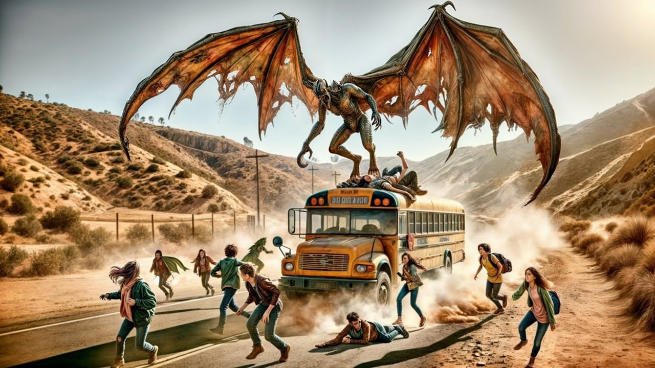 A Monster Suddenly Attacks The School Bus | Film Explained in Hindi/Urdu Summarized हिन्दी