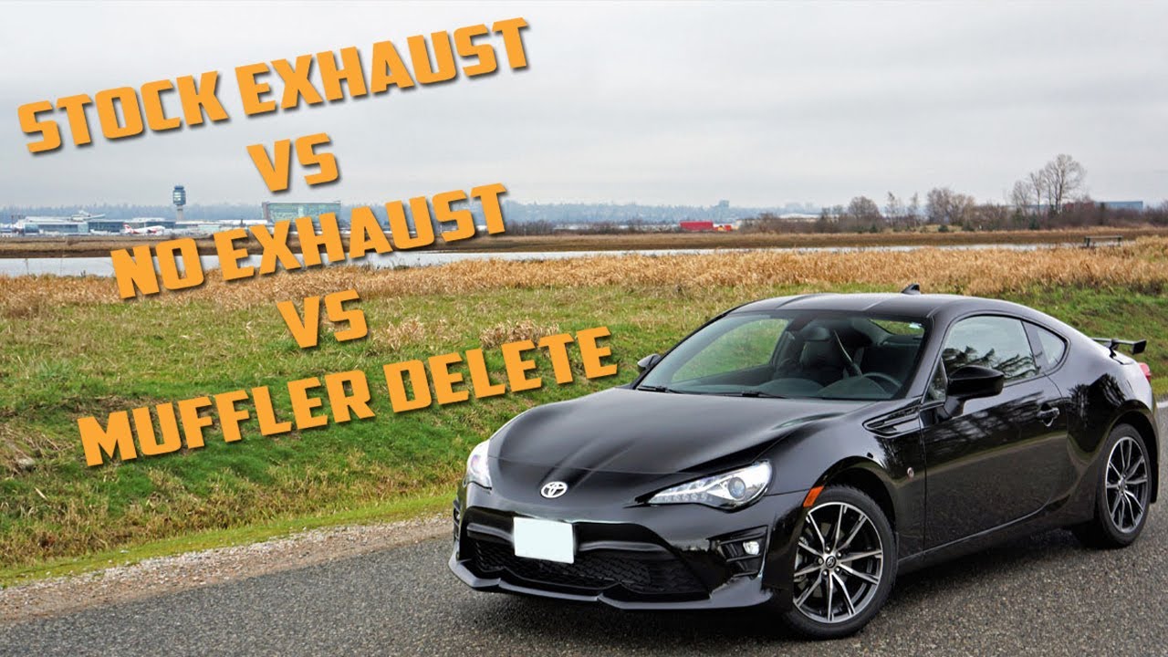 Toyota 86 Exhaust - Stock VS No Exhaust VS Muffler Delete