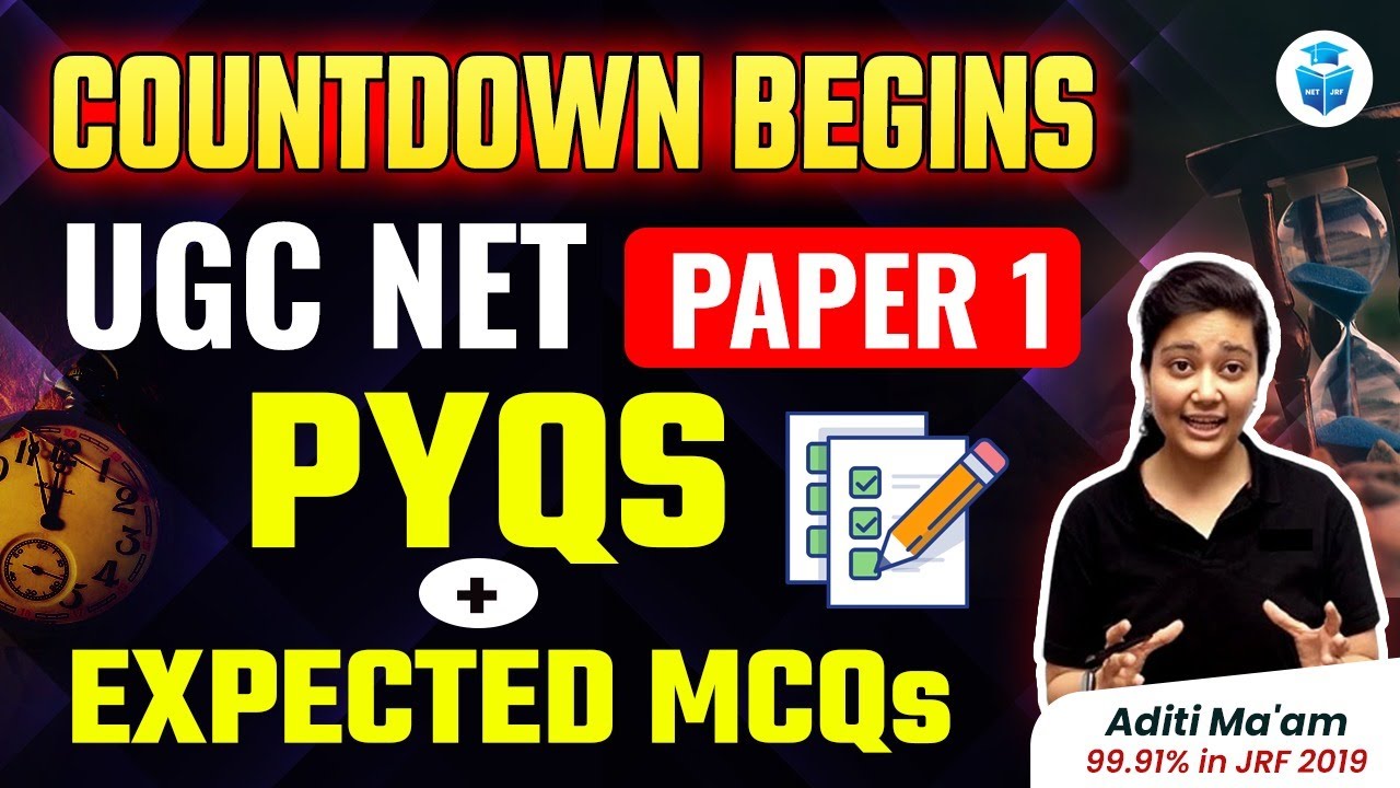UGC NET Paper 1 | UGC NET June 2023 Paper 1 MCQs | NET JRF with Aditi Mam | Countdown Series
