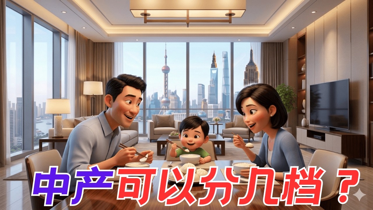 上海家庭的资产可以分几档？什么样的水平可以算中产？有一种划分家庭的标准更冷酷【昆哥播客】