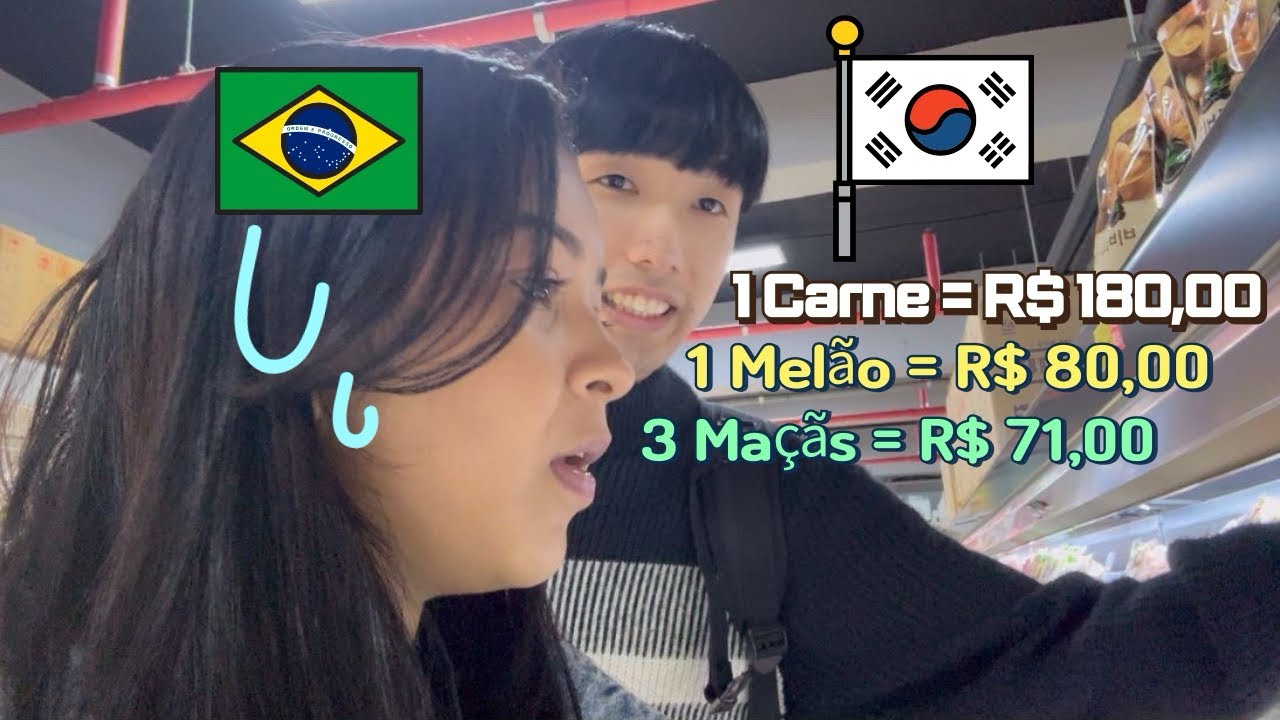 A Reação da Minha Esposa Brasileira no Supermercado na Coreia do Sul.