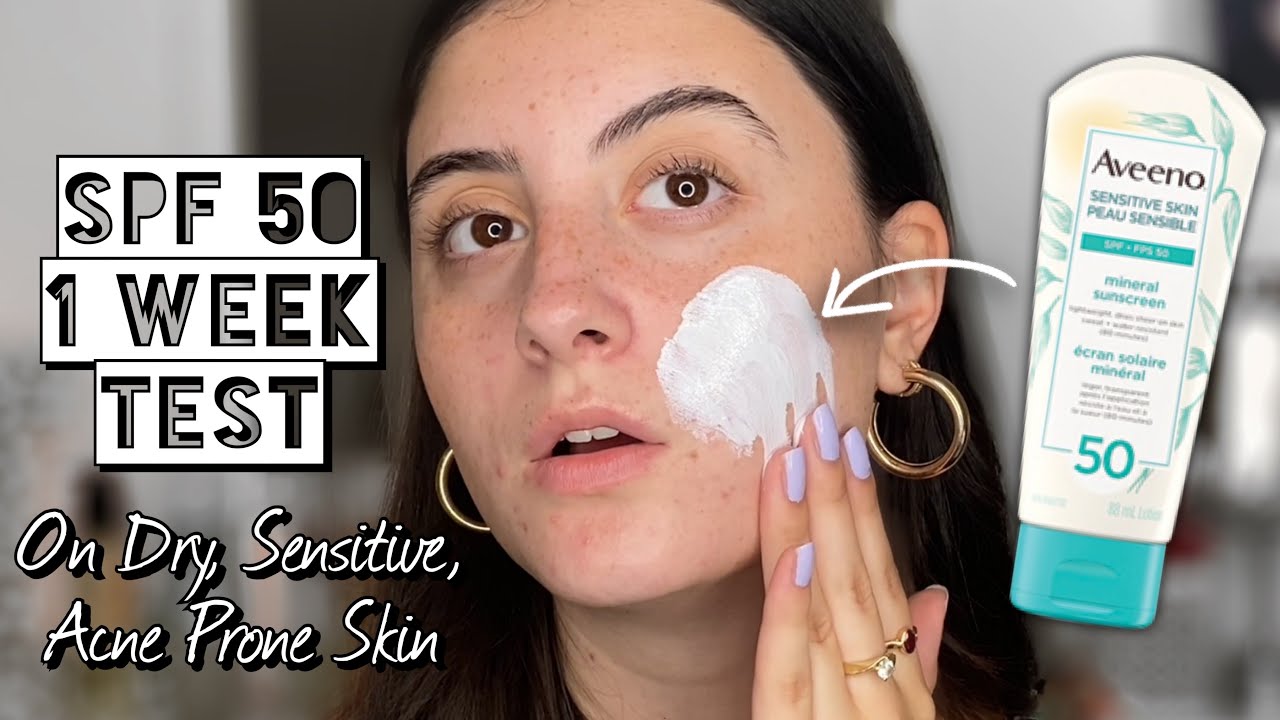 ТЕСТИРОВАНИЕ СОЛНЦЕЗАЩИТНОГО КРЕМА AVEENO MINERAL SENSITIVE SKIN SPF 50 | Для чувствительной, скл...