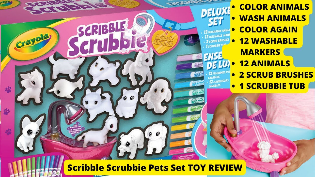 What is a scribble Scrubbie? | Crayola Scribble Scrubbie Pets Scrub Tub Playset | Piya and Jiya Show