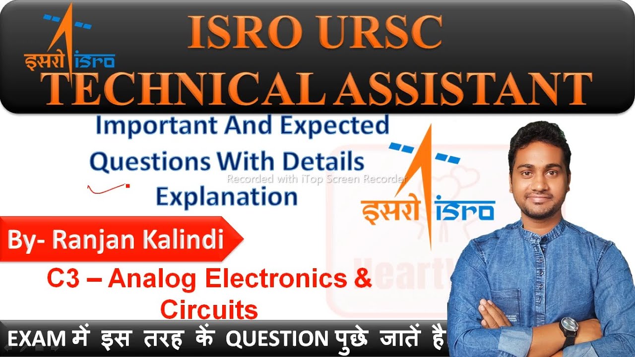 C3: Analog Electronics | Important and Expected Questions for ISRO URSC EXAM |  Electronics MCQ