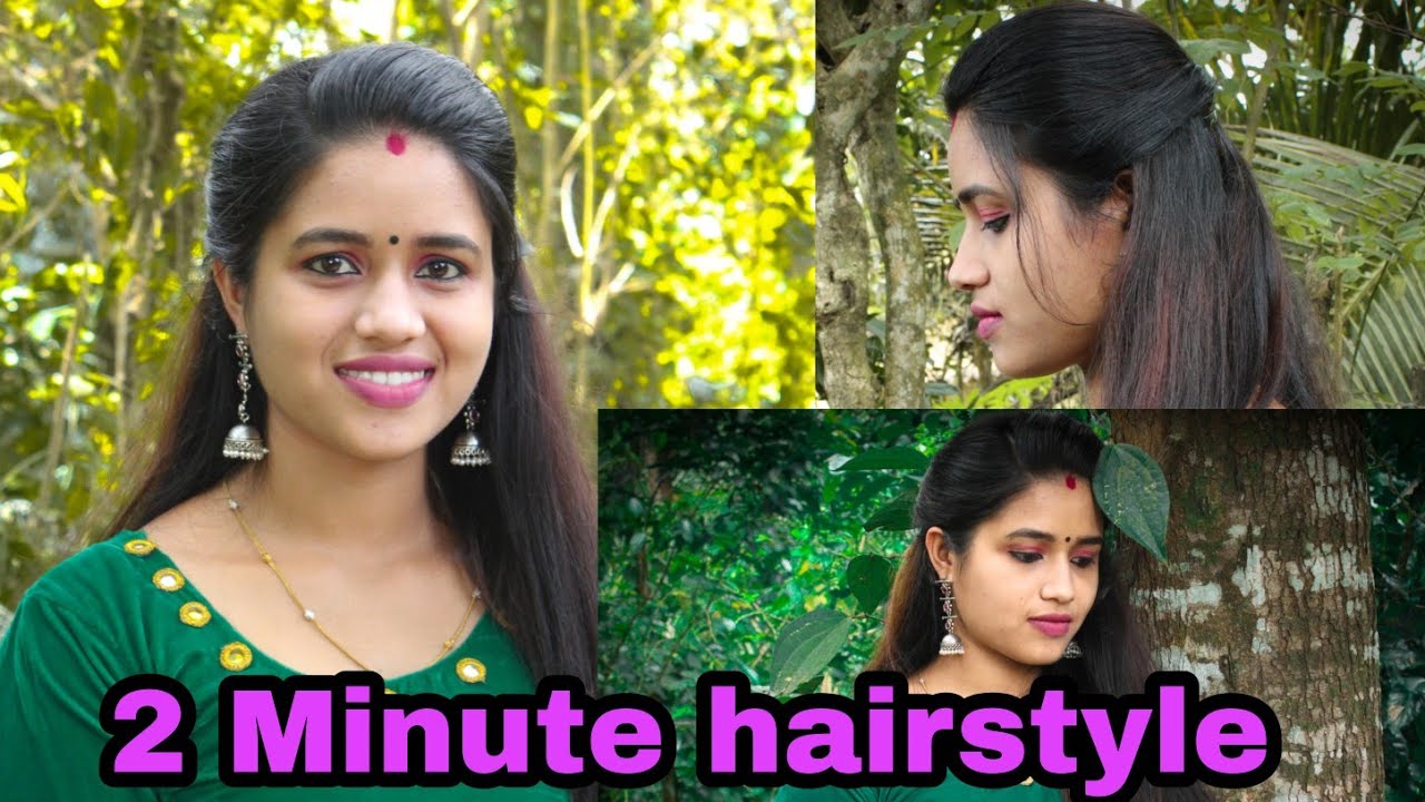 Quick & Easy Hairstyle // saree hair style //Malayalam //Saranya's beauty Vlogs