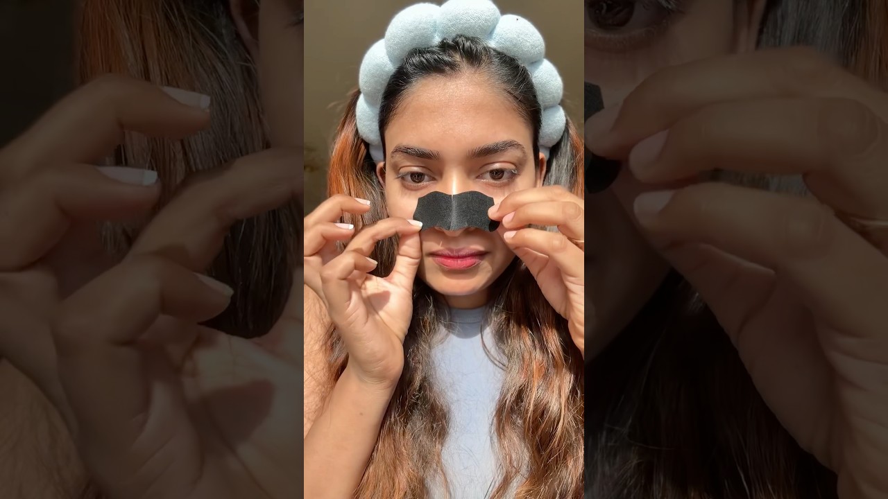 Tried The Viral Furr Charcoal Nose strips for the first time #skincare #viralvideo #shorts #fyp