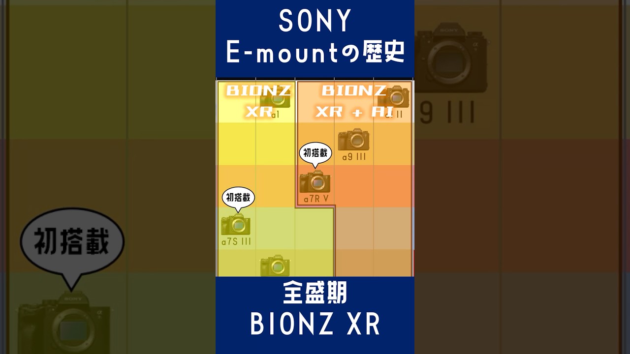 SONY E-mountの歴史【全盛期 BIONZ XR】