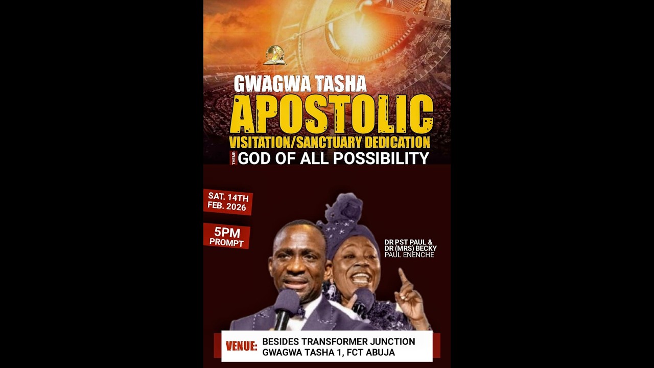 DUNAMIS GWAGWA TASHA APOSTOLIC VISITATION & SANCTUARY DEDICATION  || 14-02-2026