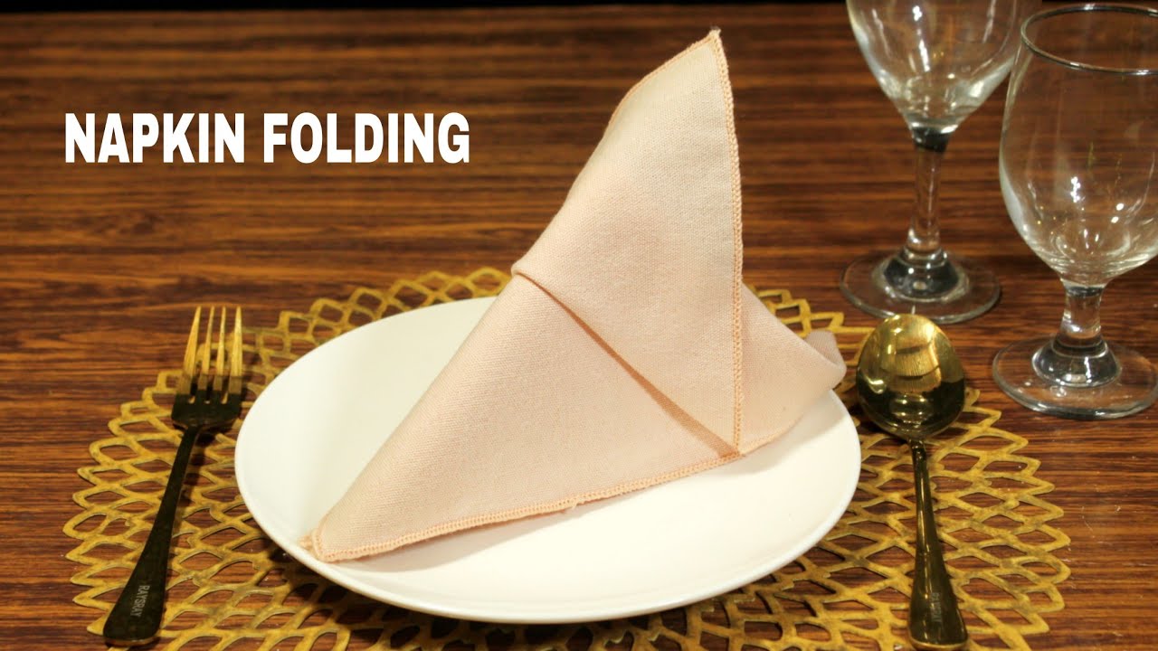SLIDE EASY TABLE NAPKIN FOLDING #napkinfolding