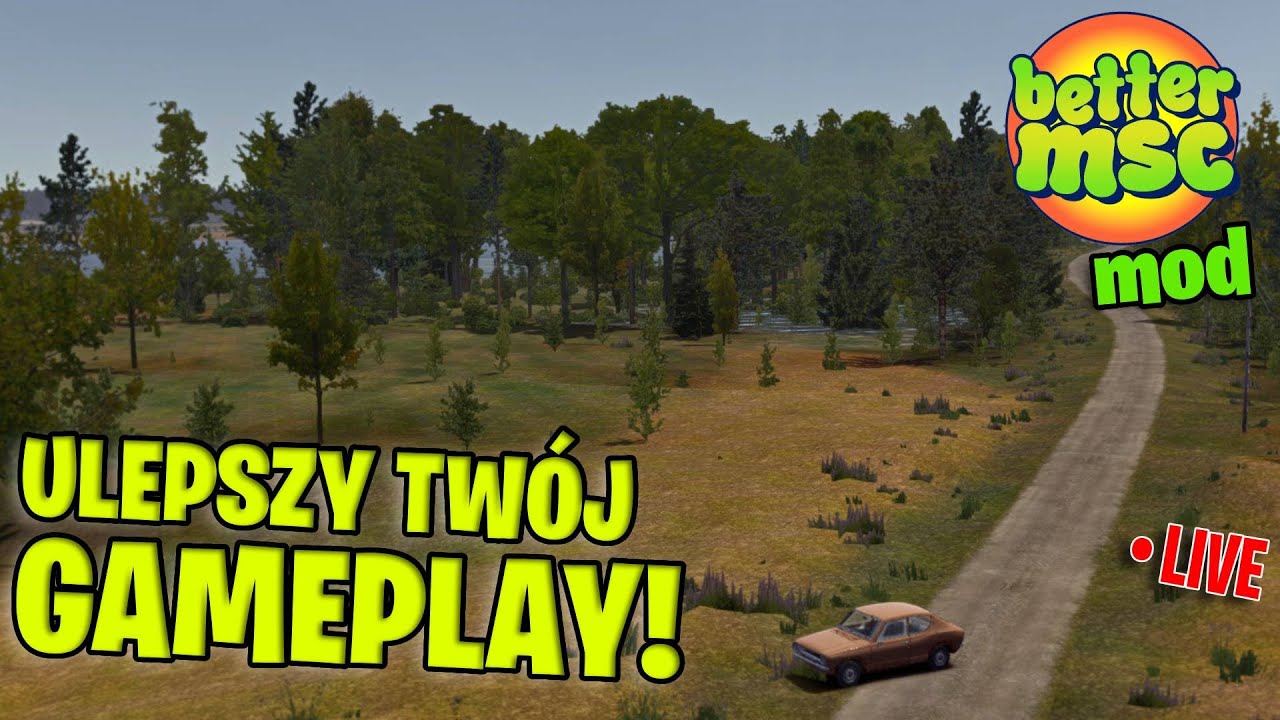 🧩Tak powinno wyglądać MSC po wyjściu z EARLY ACCES'u! - Better MSC Mod | #mysummercar  #stream  🔴
