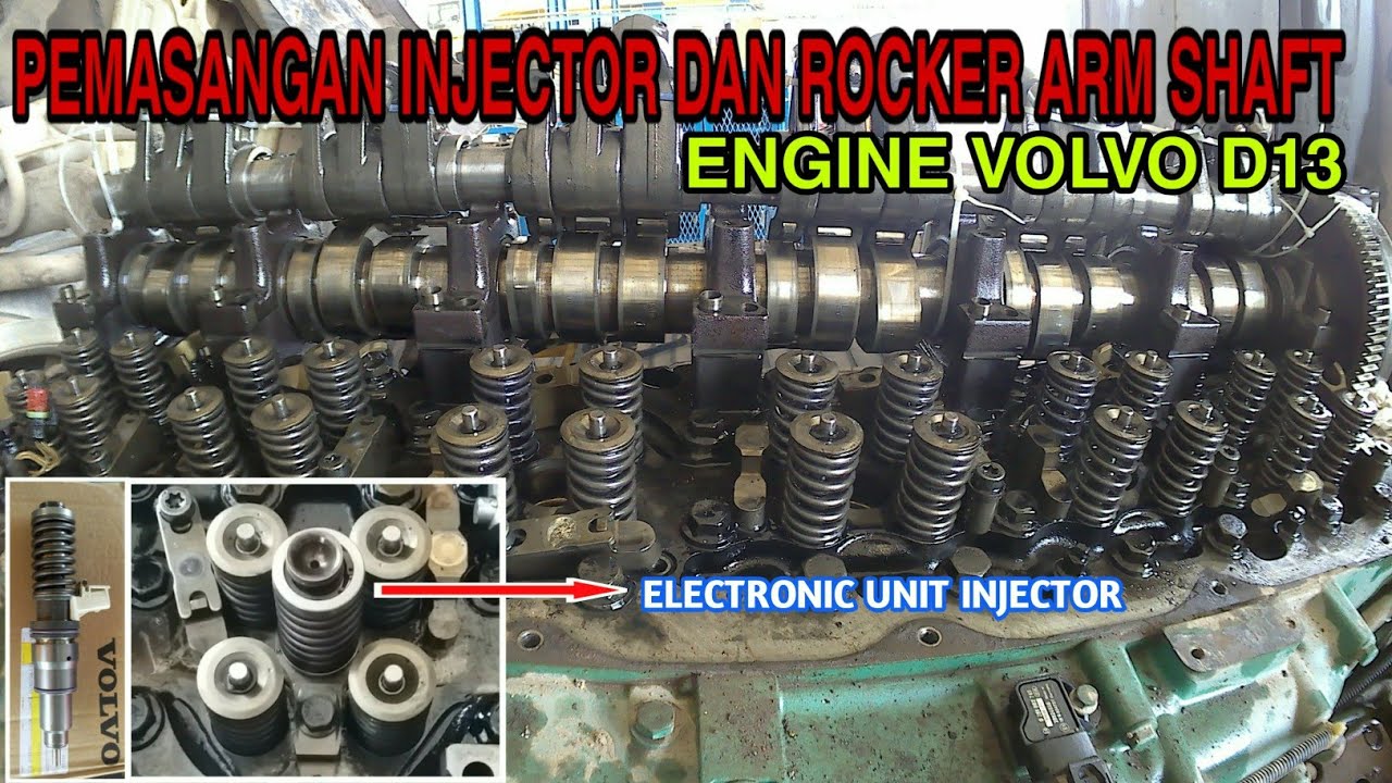 Cara Memasang Injektor Dan Rocker Arm Pada Engine Volvo D13