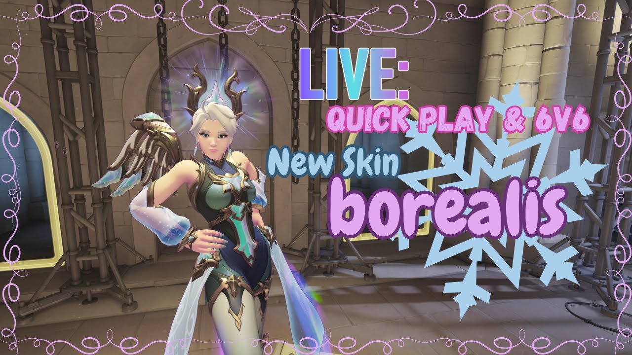 [PS5] OW2 - Quick Play + New Skin Borealis ❄️💖 - Mercy Gameplay S20