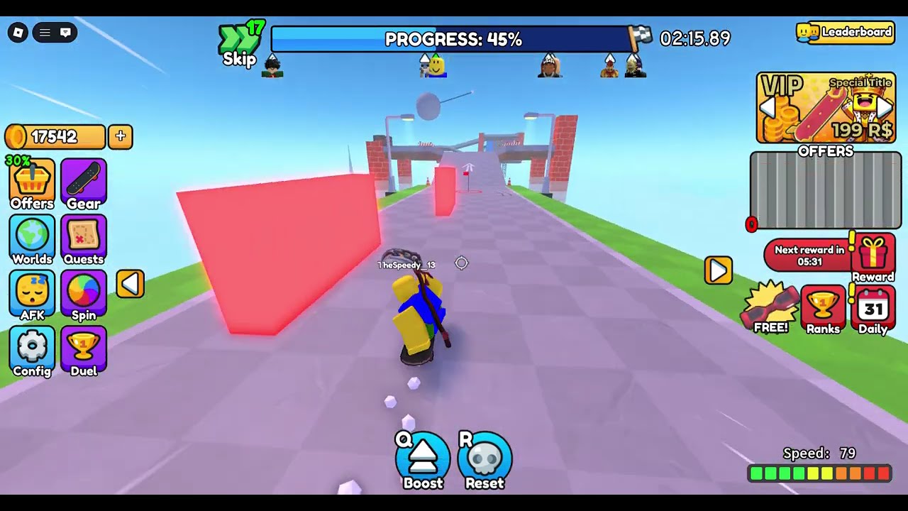 2025-01-16 TheSpeedy_13 Playing Roblox Skateboard Obby