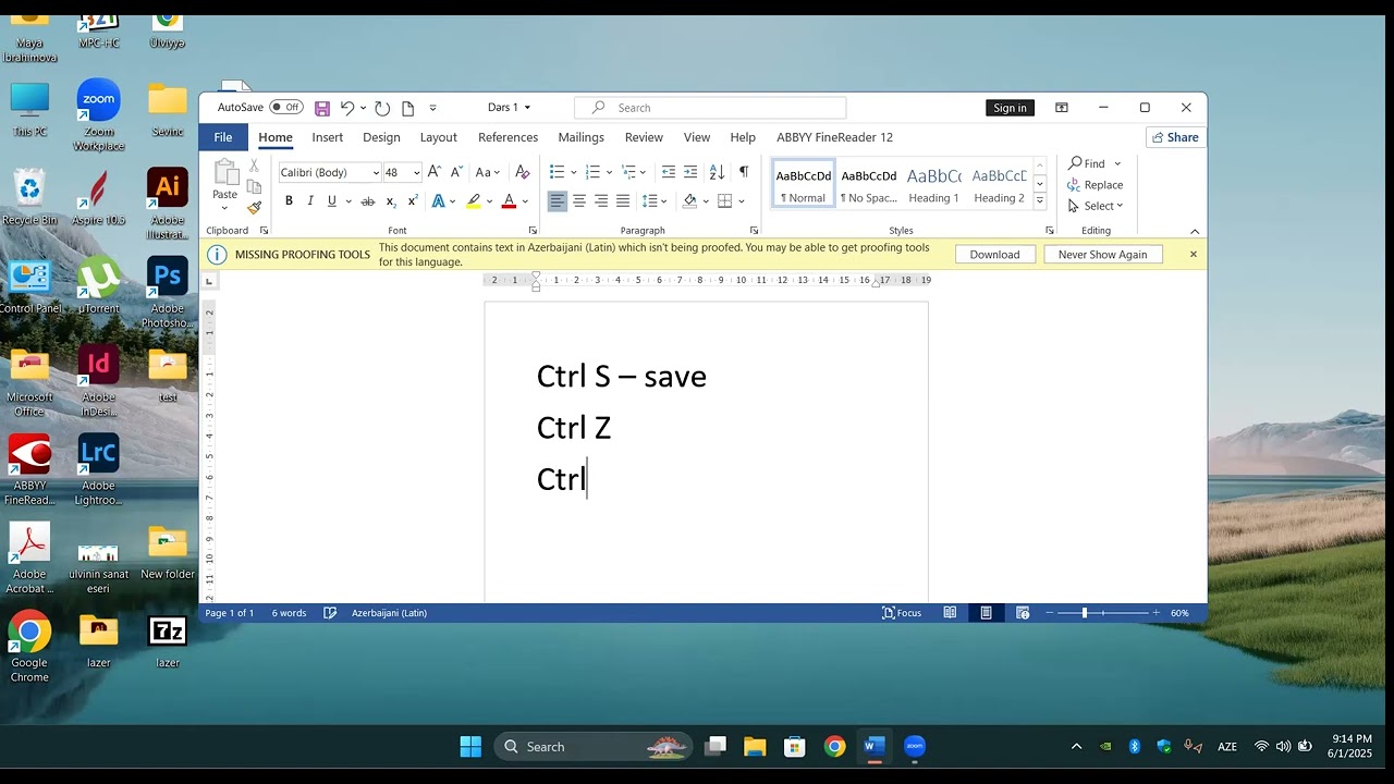 Müəllimlər üçün Ms Word (1)