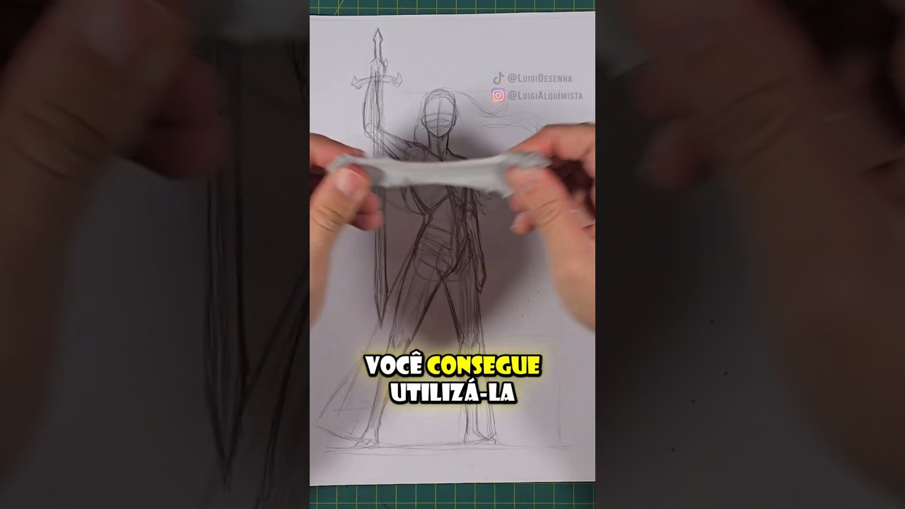 Essa borracha &eacute; o Segredo pra Esbo&ccedil;os Limpos #desenho #comodesenhar #limpatipos #borracha