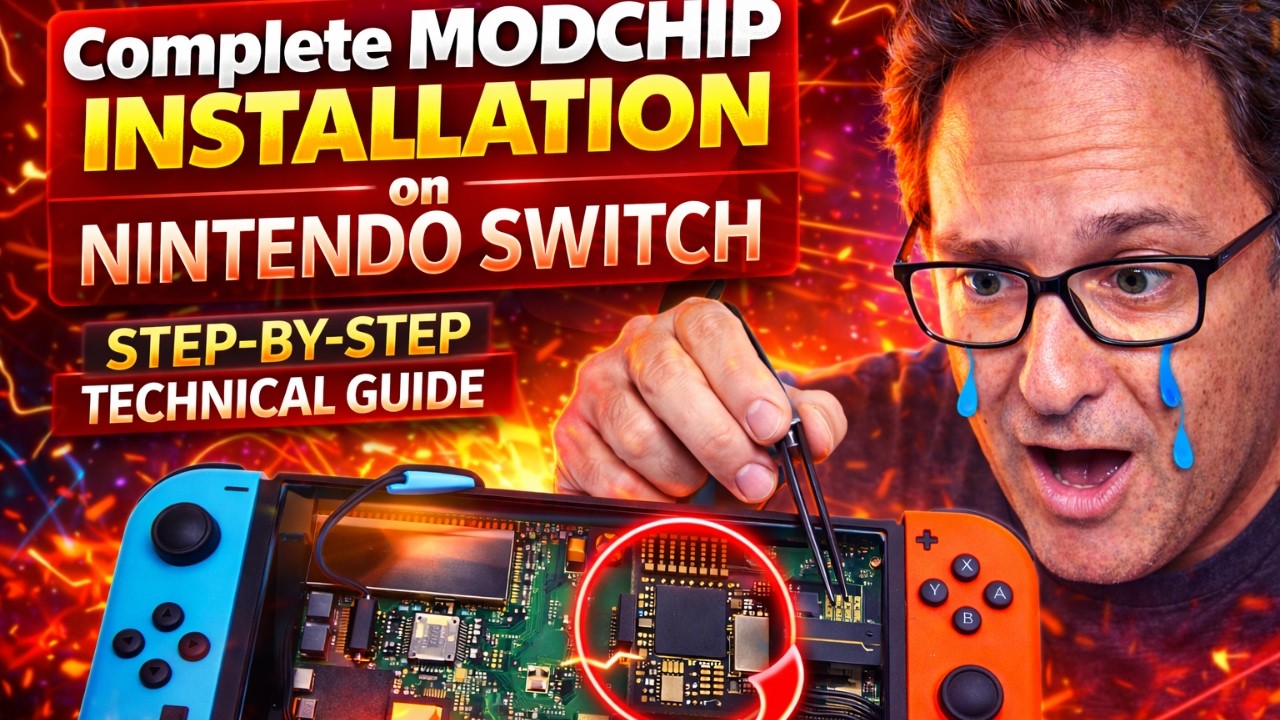 Complete Modchip Installation on Nintendo Switch | Step-by-Step Technical Guide