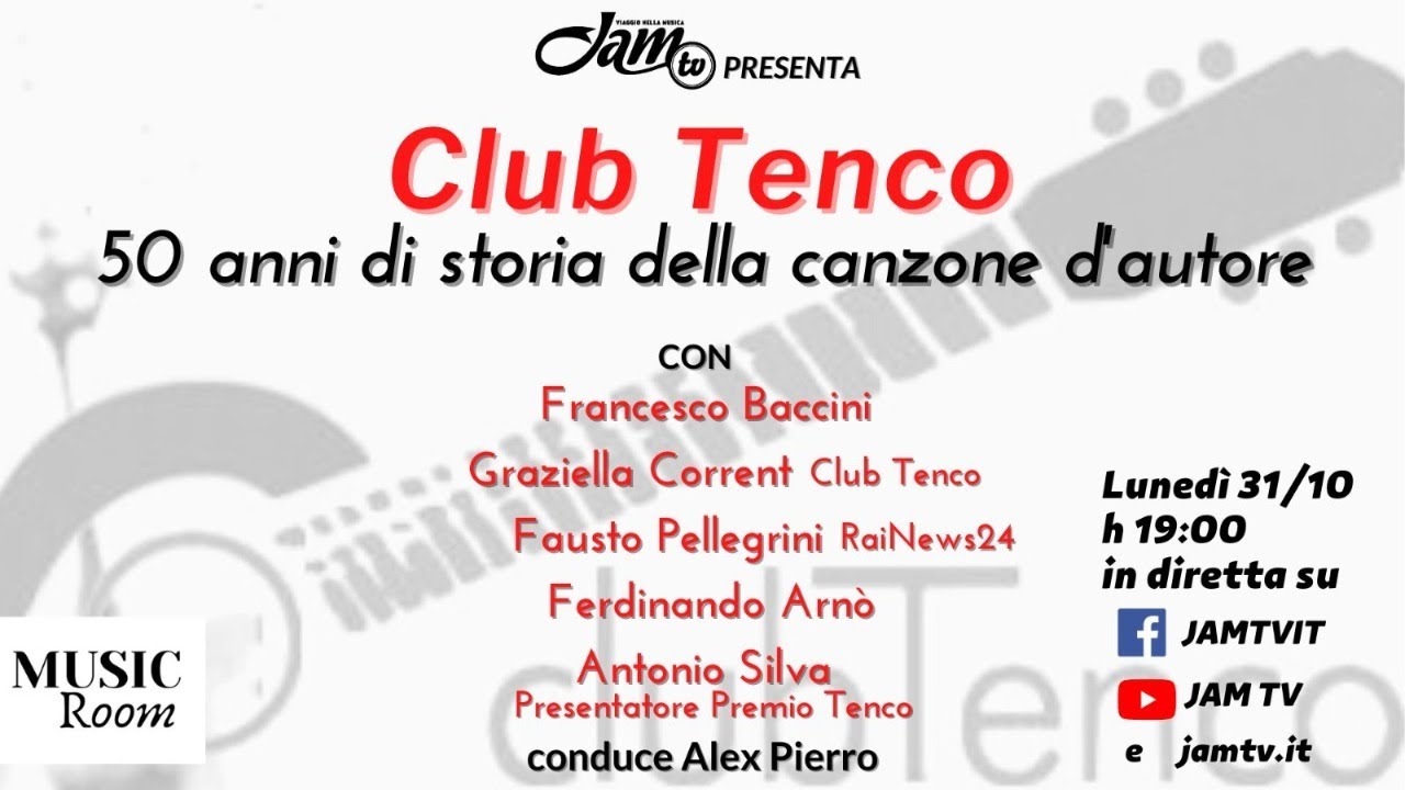 Club Tenco, 50 anni di storia della canzone d'autore