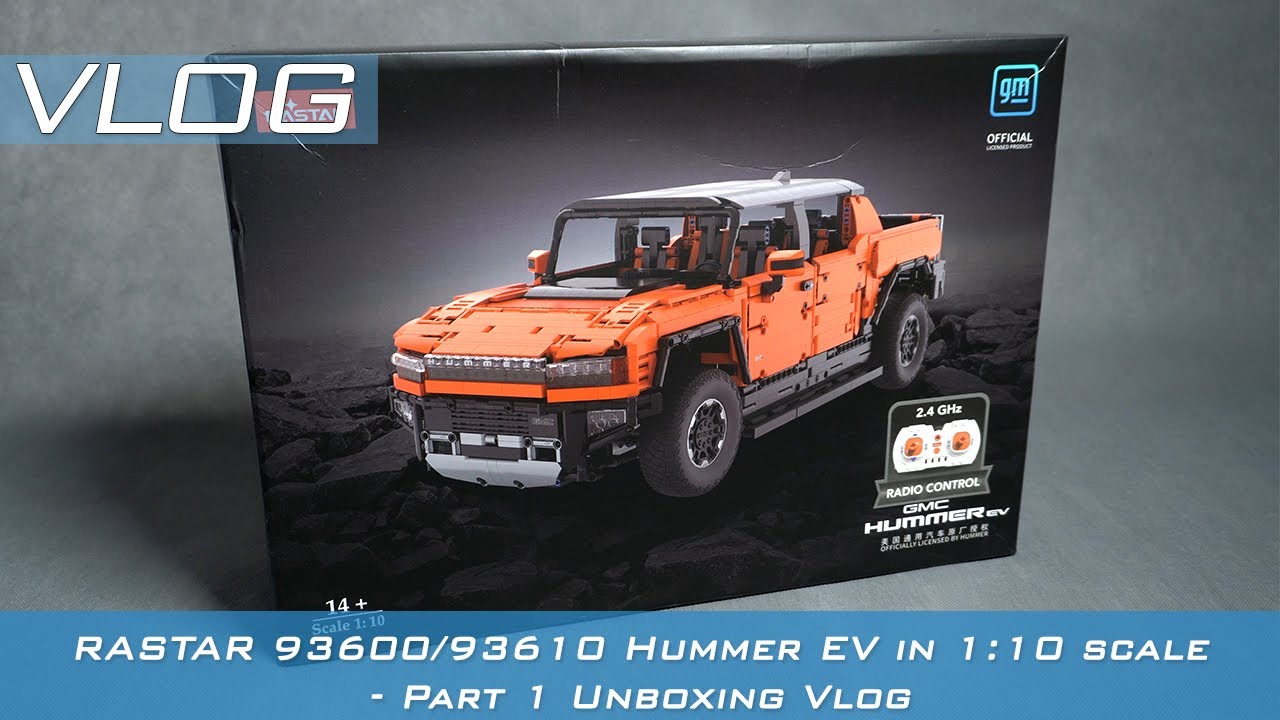 RASTAR 93600/93610 Hummer EV 1:10 scale - Part 1 Unboxing Vlog