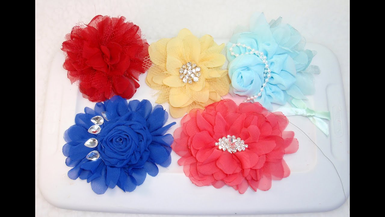 DIY  Fabric Flower, Tutorial, DIY, How to make