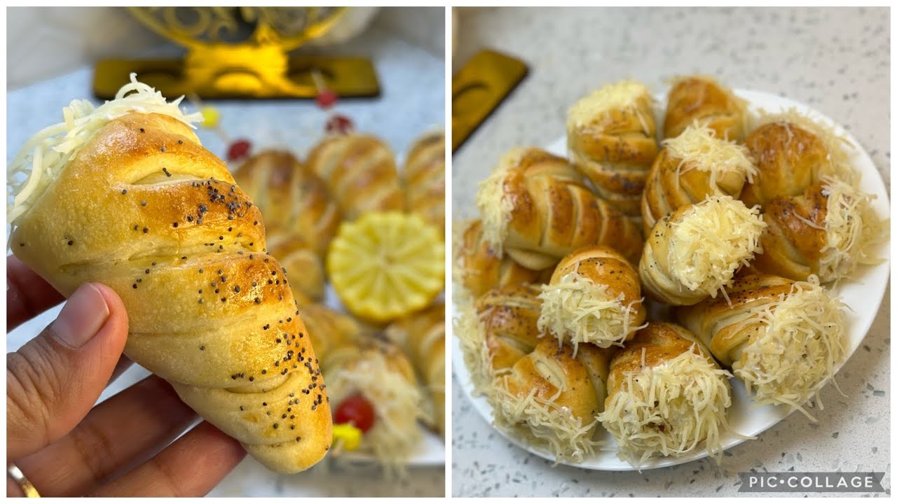 مملحات على شكل كورني بدون قوالب بعجينة خفيفة و حشوة بنينة| رايحا تنسيك في كل المملحات🥰