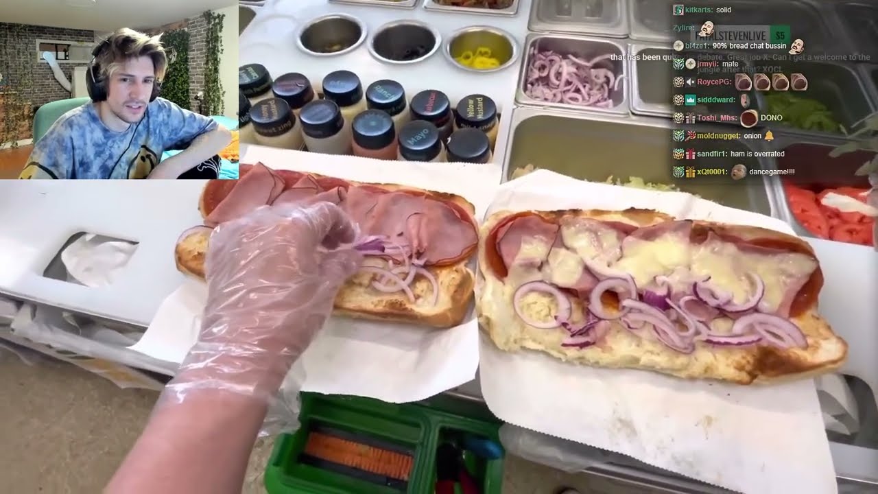 xQc Reacts to 'POV: Big Order At Subway'