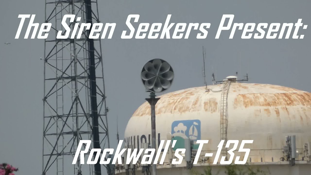 Rockwall, TX Siren Test | ASC T-135 AC/DC (Alert and Attack) | 7/21/2021