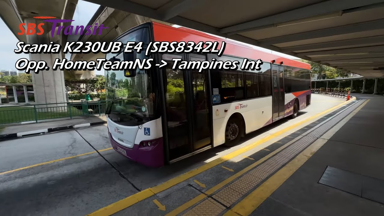 SBST - Scania K230UB E4 (SBS8342L) (Opp. Bedok HomeTeamNS » Tampines Int.)