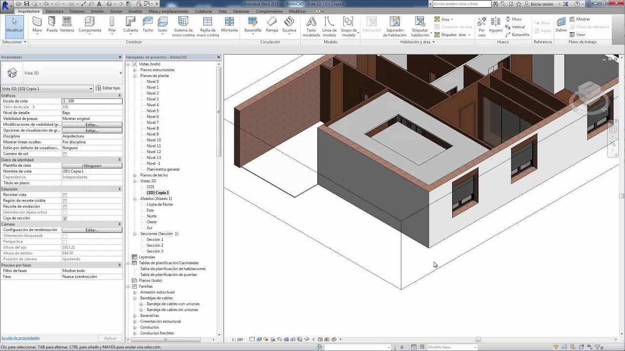 Revit: Falso Techo escalonado con cierre vertical