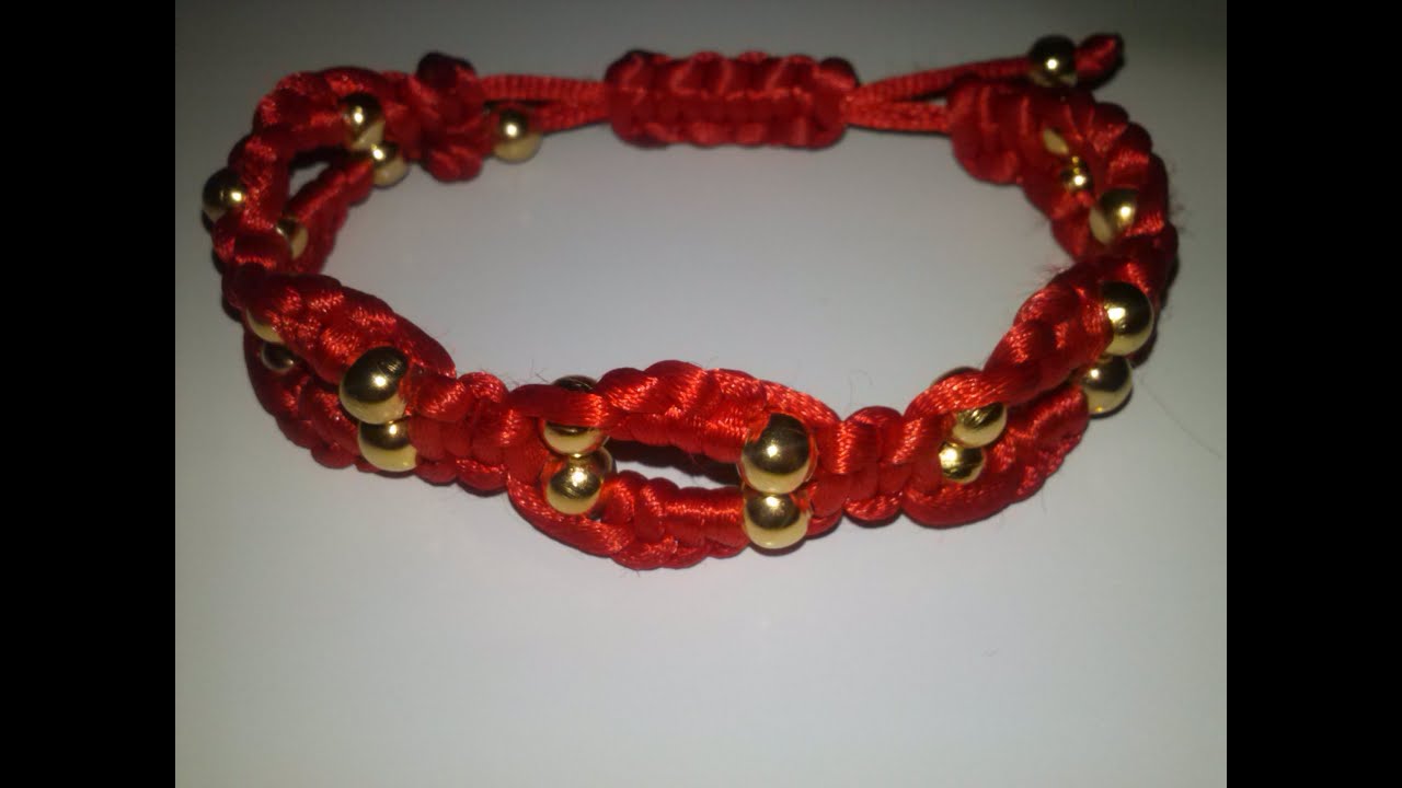 Hecho En Casa: Pulsera Hecha A Mano En Macrame Y Abalorios - Silvana Cocina Y Manualidades
