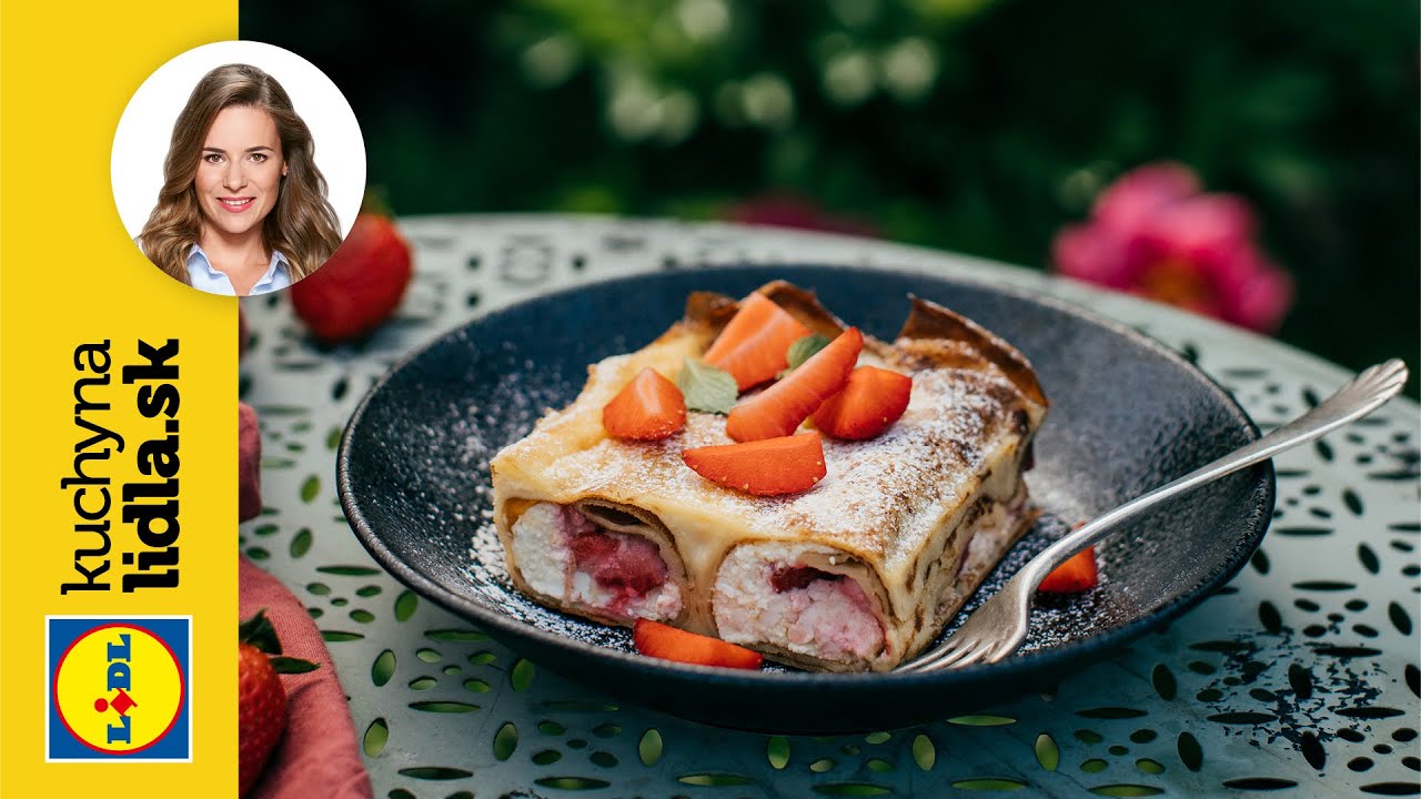 Zapekané palacinky s jahodami a tvarohom 🥞 |Veronika Bušová | Kuchyňa Lidla