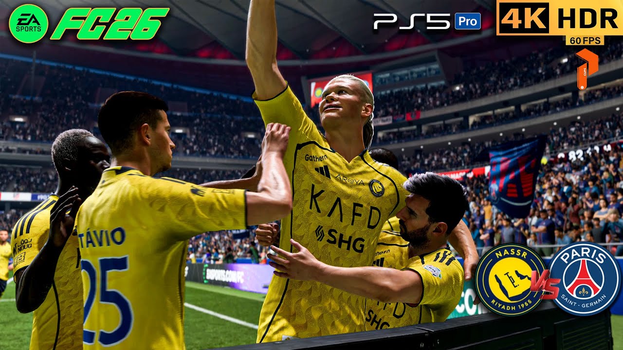When Legends Face PSG 😱 Al Nassr Dream Team vs PSG | FC 26 PS5 4K #fc26 #ps5 #ronaldo #messi #4k