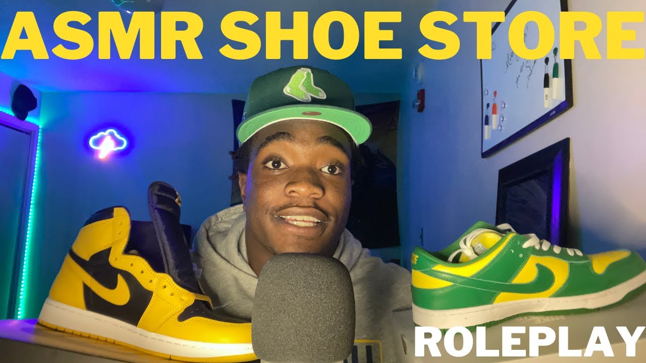 ASMR Shoe Store Roleplay👟🔥{Tapping, Whispering, & More!)
