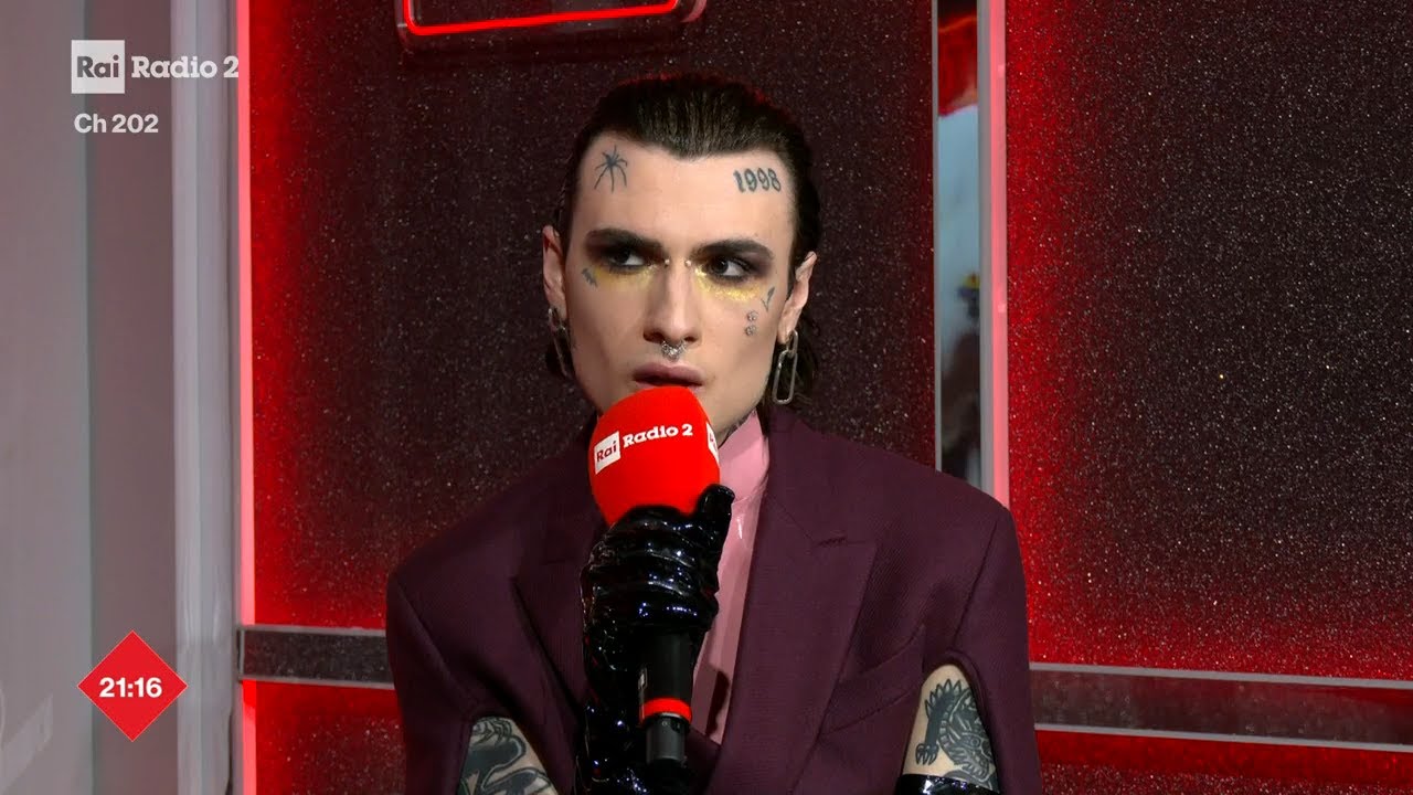 Intervista a Rosa Chemical - Radio2 a Sanremo - 09/02/2023