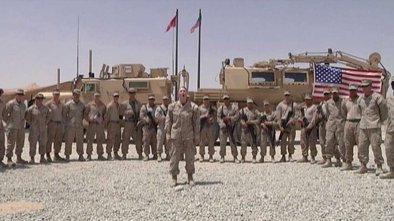 SF@SD: Marine Lieutenant sings God Bless America