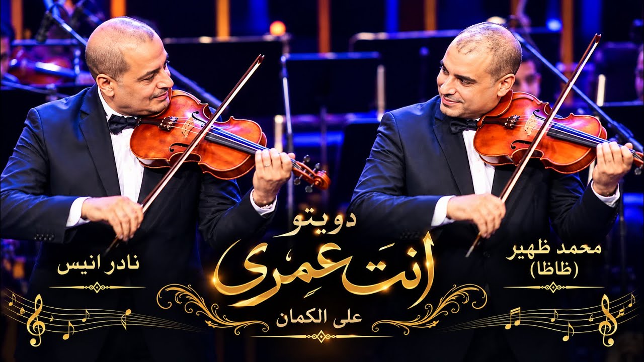 انت عمرى - لاول مرة دويتو موسيقى بين الفنان محمد ظهير (ظاظا) و الفنان نادر انيس فى العزف  على الكمان