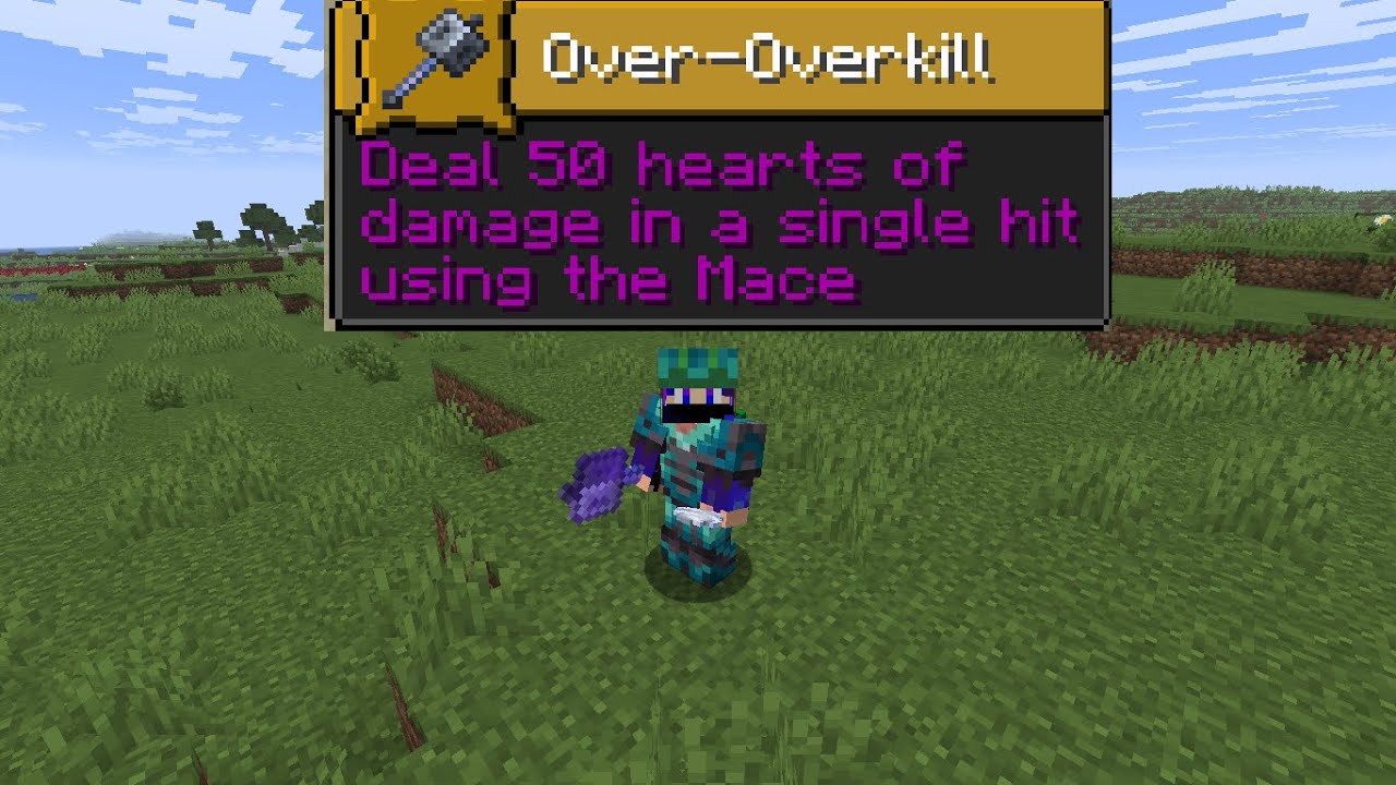 Získal jem mace v minecraft hardcore.