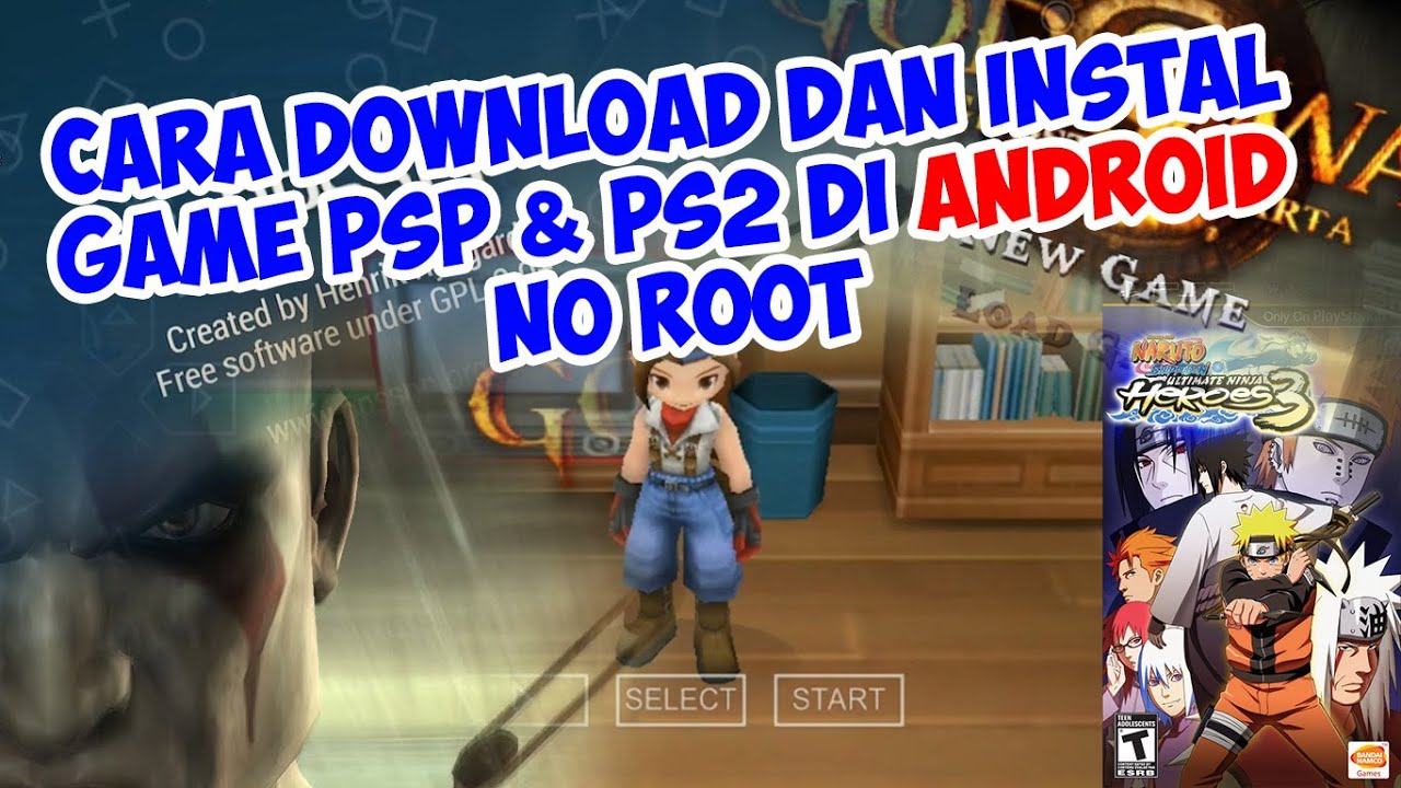 Cara Download dan Instal Game PSP & PS2 di android no root + gameplay harvest moon