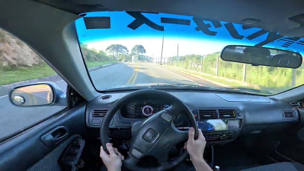 ANDANDO POR ESTRADAS SECUNDÁRIAS EM CURITIBA DE CIVIC G6