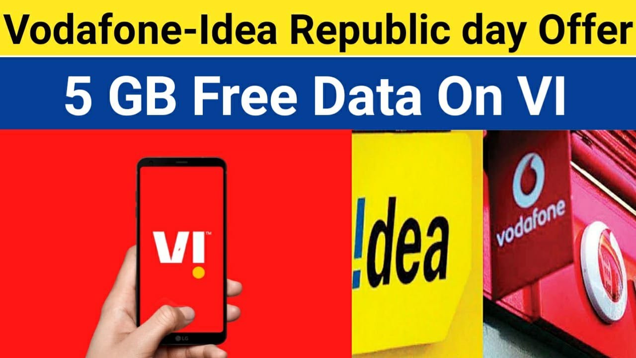 Vodafone-Idea Republic day Offer 2021 | VI Gives 5 GB Data For Free